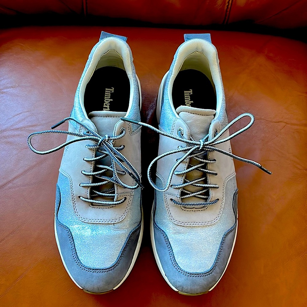 Timberland silver/gray sneakers Womens Size 9